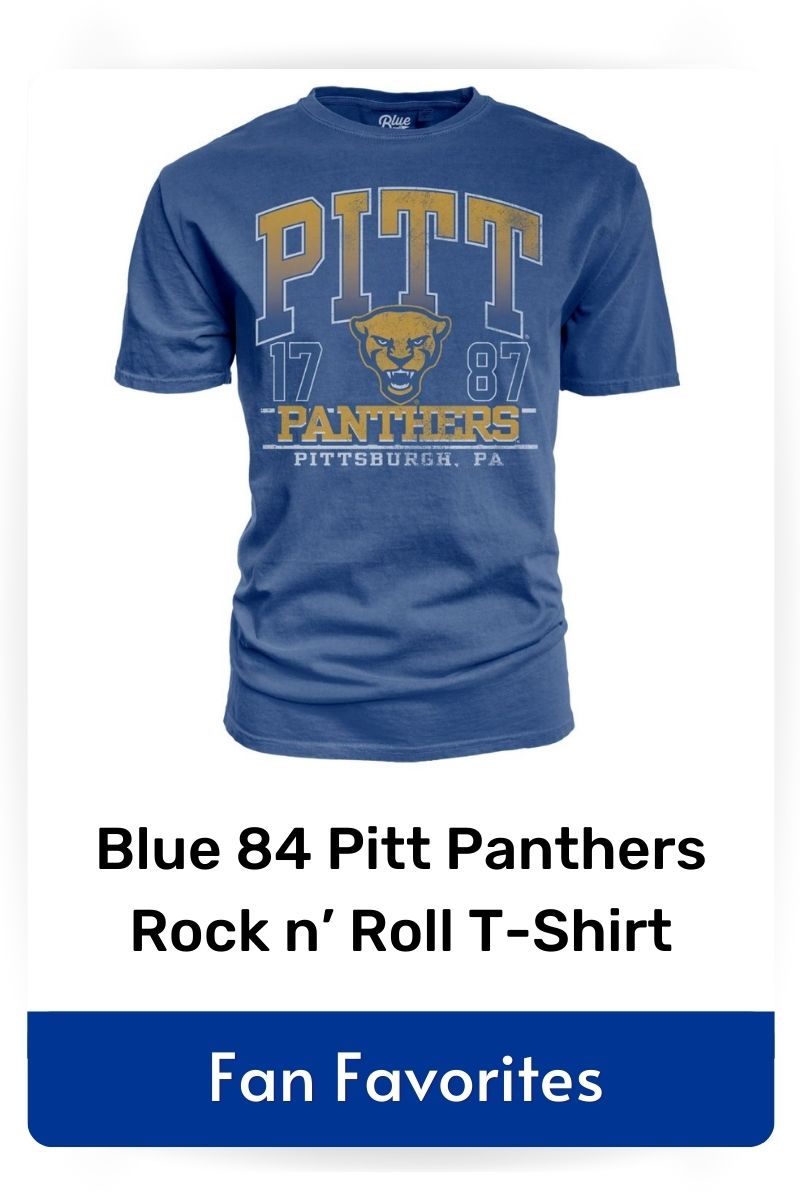 fan favorite product Blue 84 Pitt Panthers Rock n roll t-shirt, click to shop