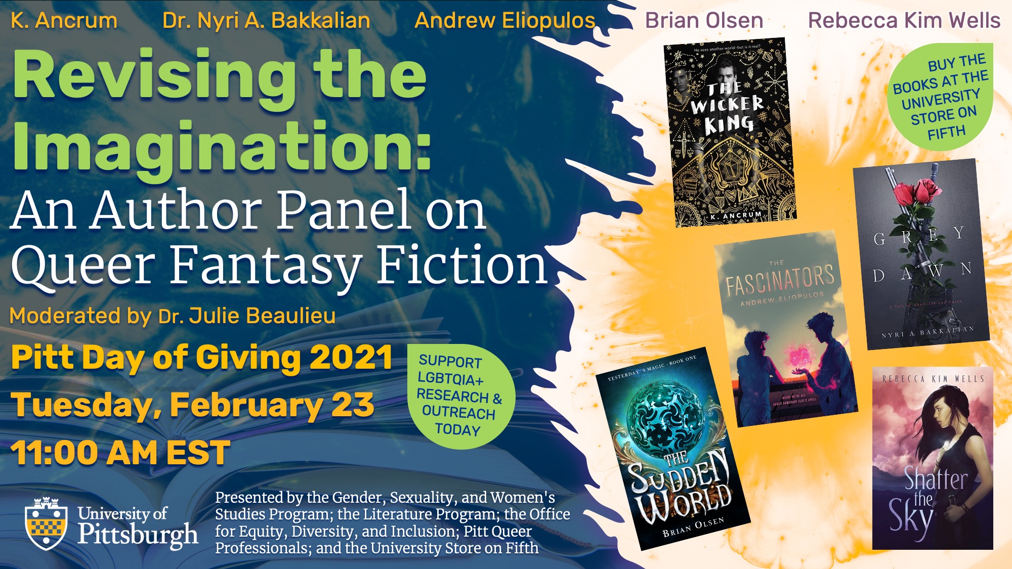 author panel on queer fantasy fiction
