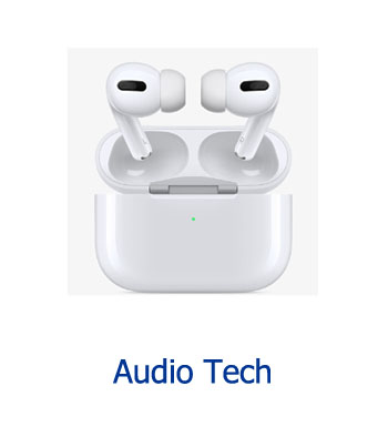 audio and headphones tech icon