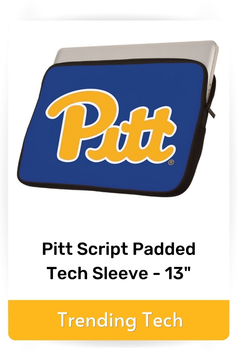 tech trends featured product Pitt Script Padded Tech Sleeve 13 inches, click to shop