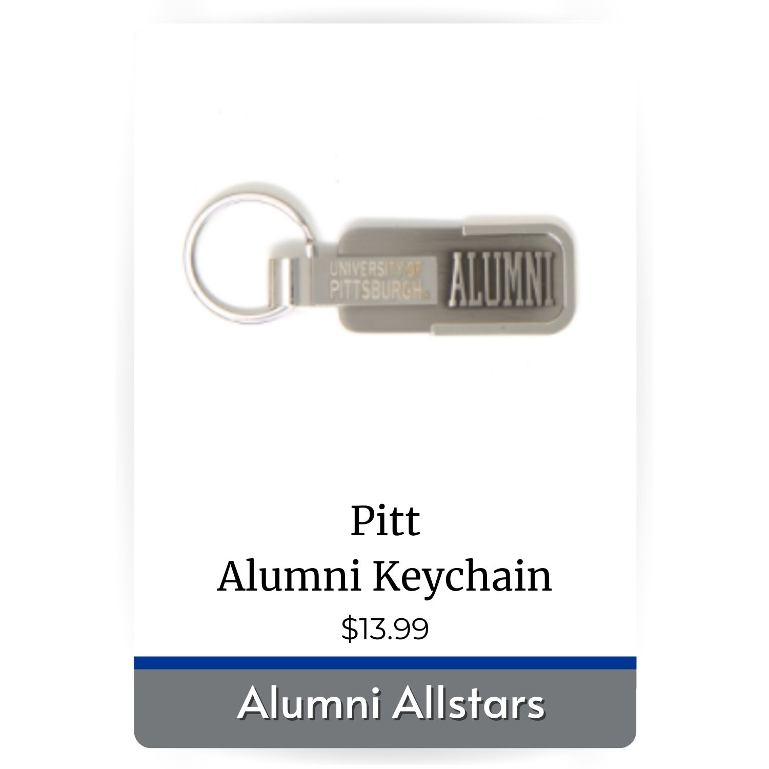 Pitt Alumni Keychain featured product image