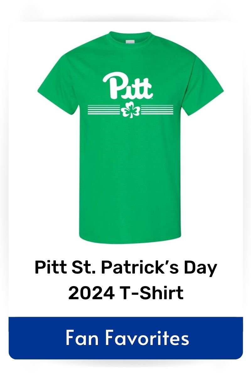fan favorite product Pitt St Patrick's Day 2024 t-shirt, click to shop