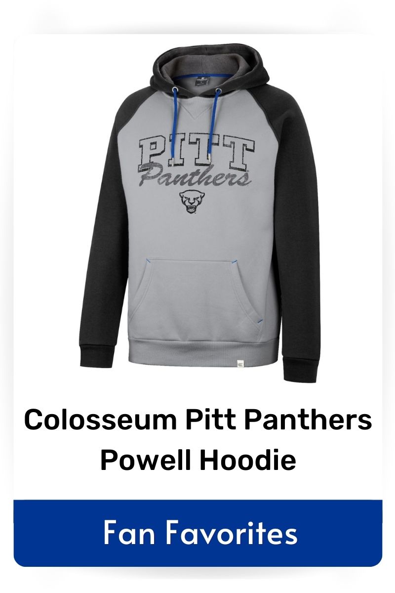 fan favorite product Colosseum Pitt Panthers Powell hoodie, click to shop