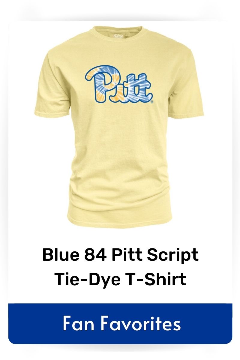 fan favorite product Blue 84 Pitt Script Tie_Dye t-shirt, click to shop