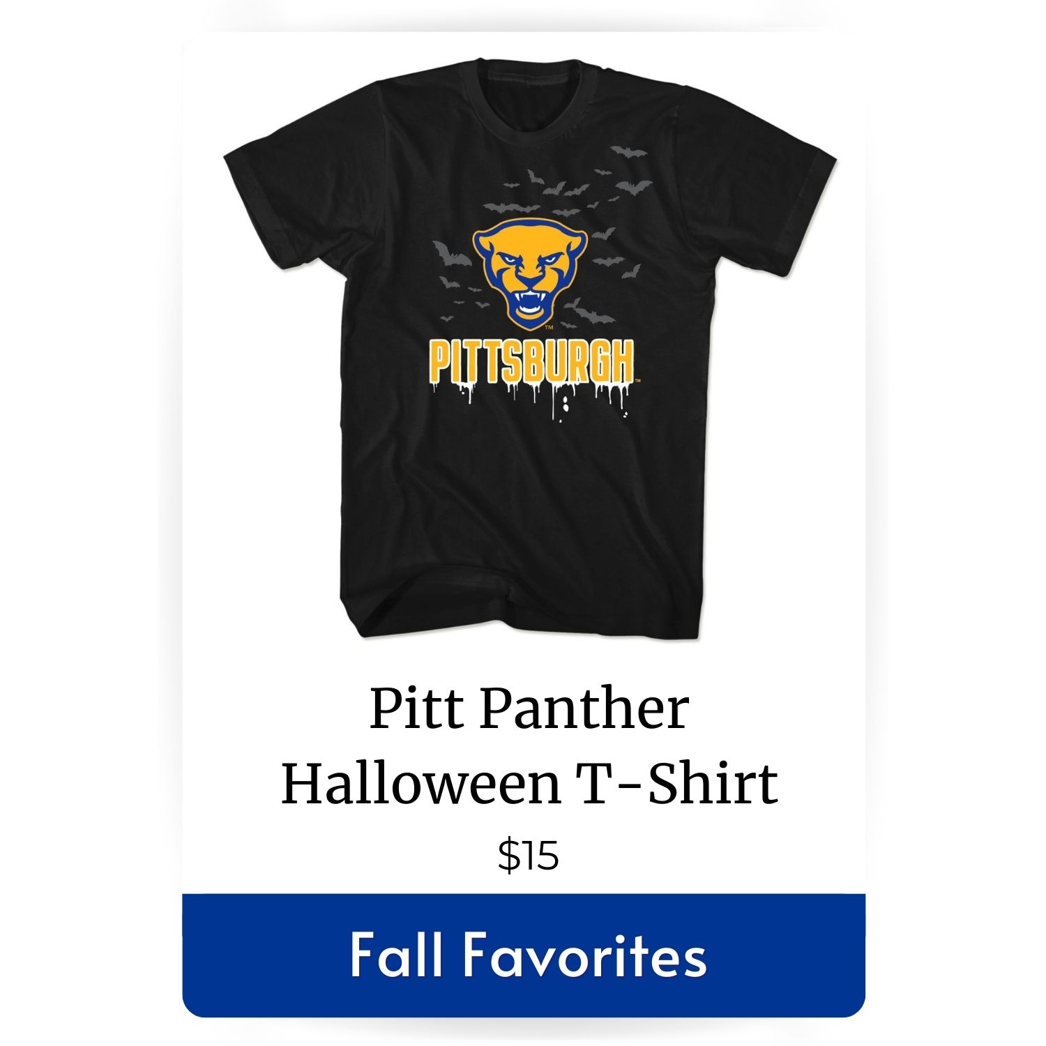 Pitt Panther Halloween T-Shirt image