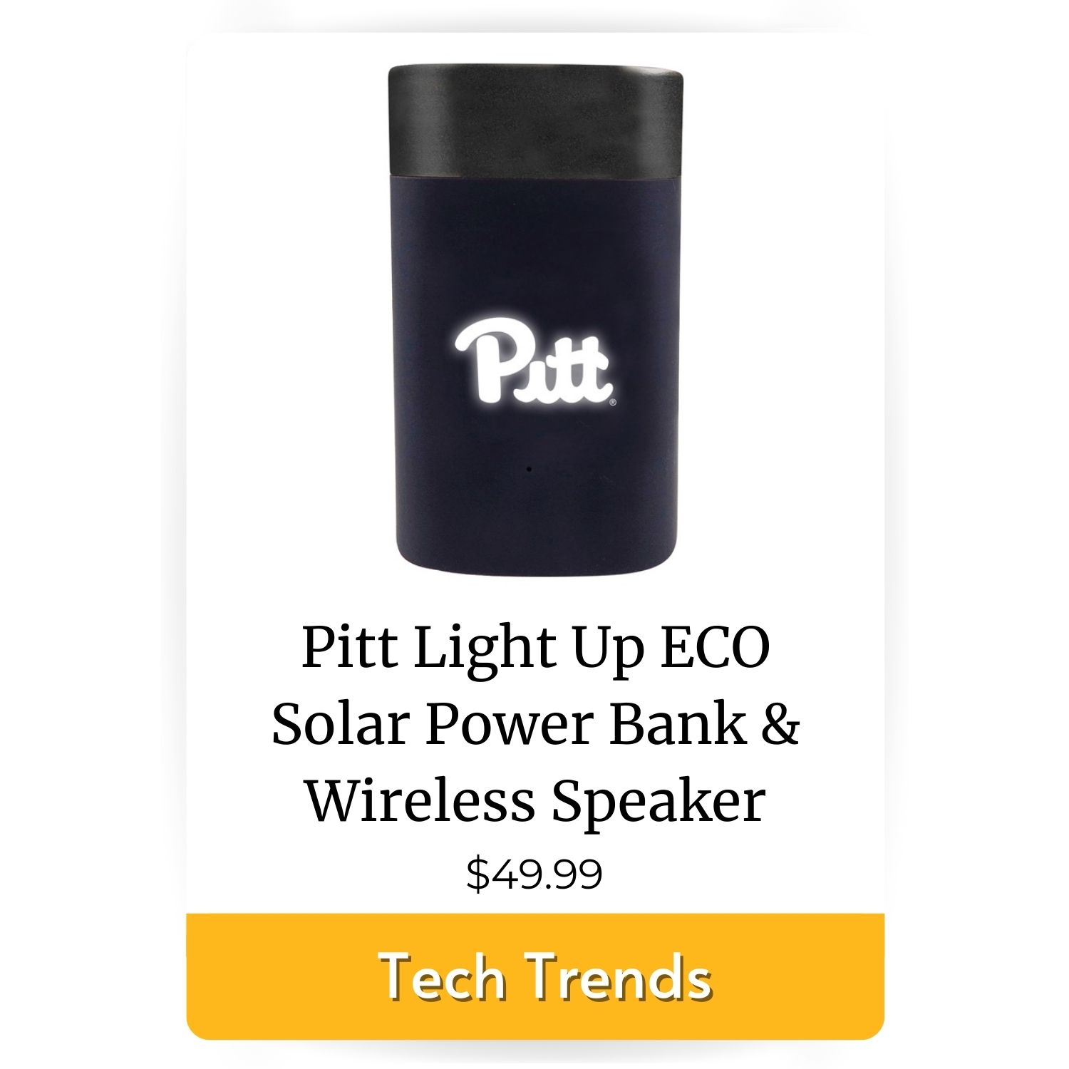 Pitt Light Up Power Bank Wireless Speaker image