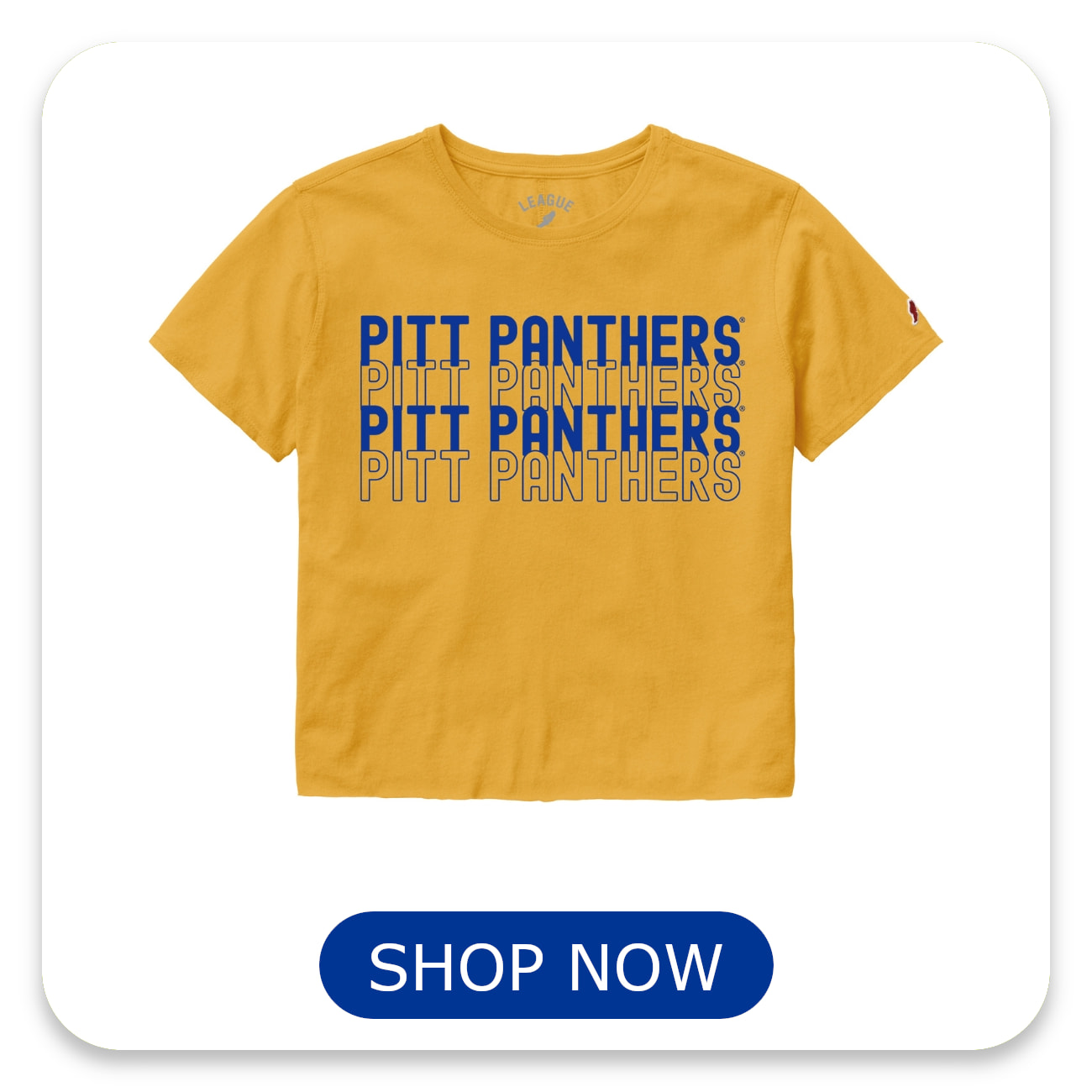 Featuring our Gold League Pitt Panthers Crop Top. Click to see more detail!