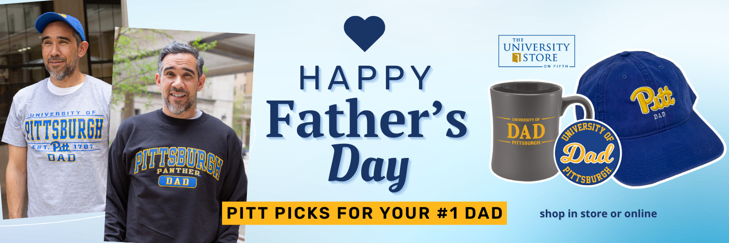 Click to shop Pitt Dad Gear for this Father’s Day.